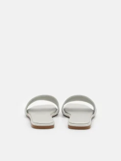 Leather Sandals - Silver