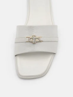 Leather Sandals - Silver