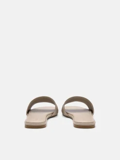 Leather Sandals - Taupe