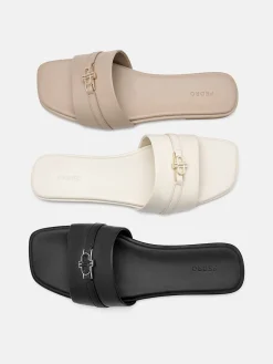 Leather Sandals - Taupe