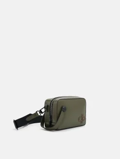 Leather Sling Bag - Military Green