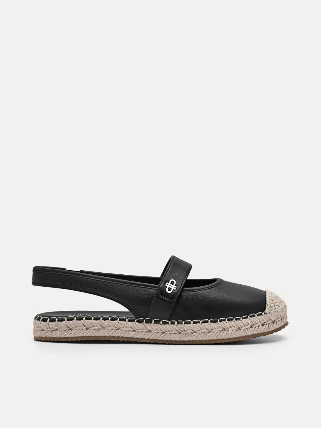 Leather Slingback Loafers - Black