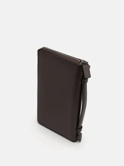 Leather Travel Organiser - Dark Brown