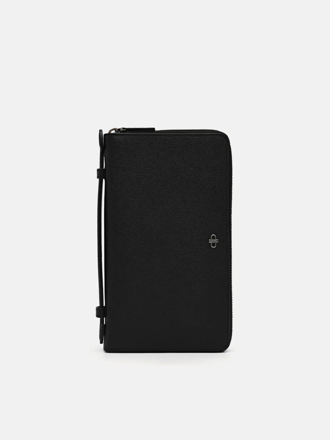 Leather Travel Organiser - Black