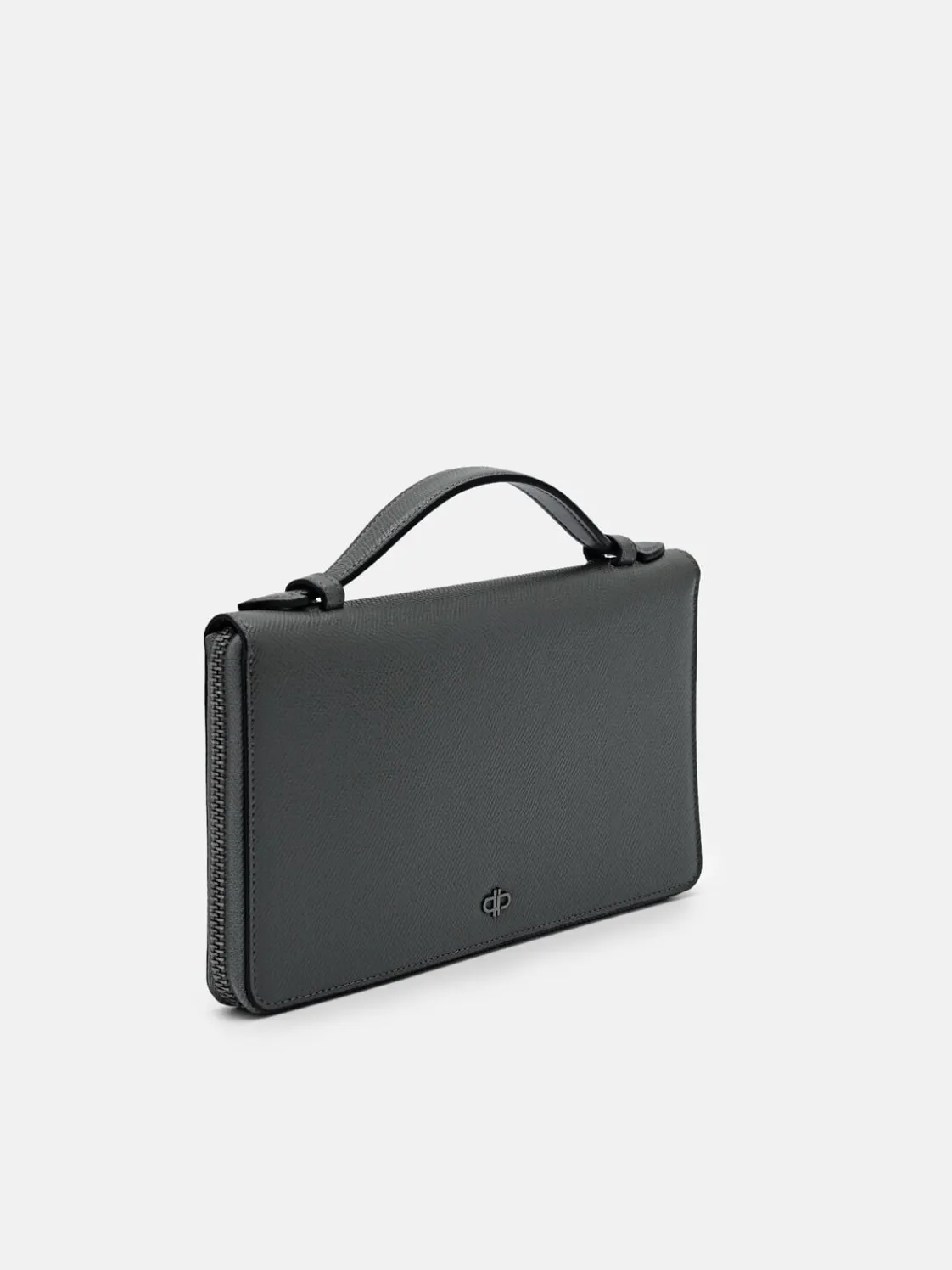 Leather Travel Organizer - Dark Grey