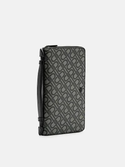 Leather Travel Organizer - Black
