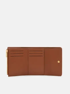 Leather Tri-Fold Wallet - Cognac