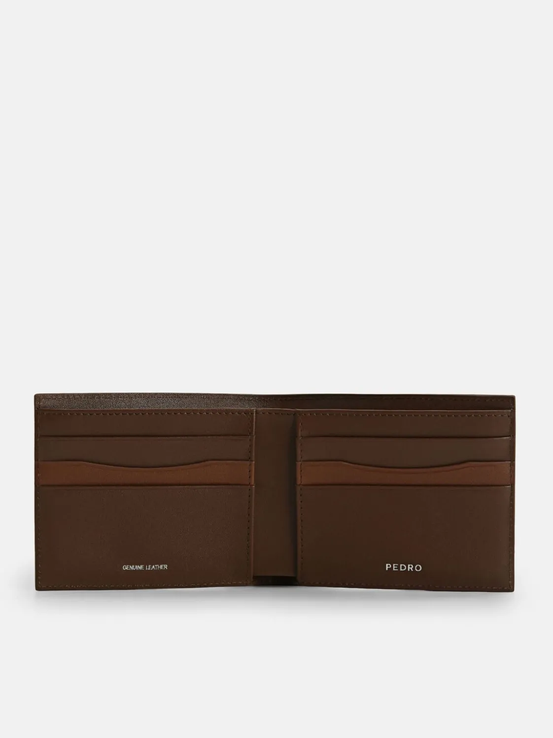 Leather Wallet with Insert - Dark Brown