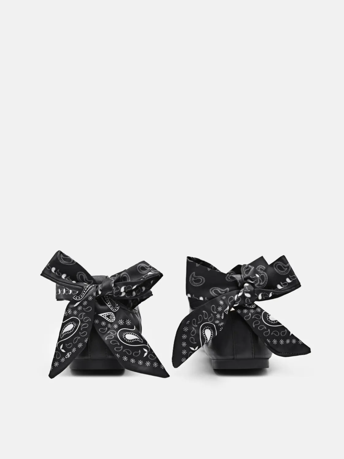 Lexa Leather Ballerina Flats - Black