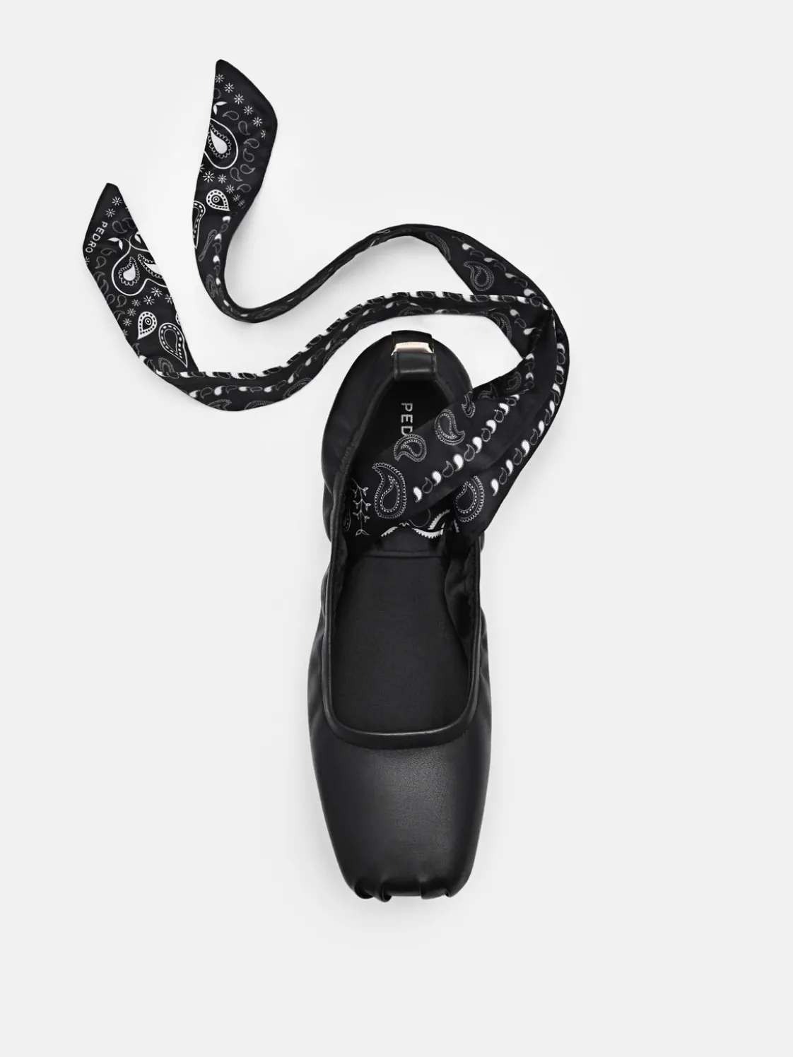 Lexa Leather Ballerina Flats - Black
