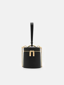 Lia Barrel Pouch - Black