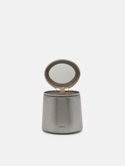 Lia Barrel Pouch - Silver