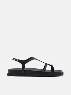 Lia Caged Sandals - Black