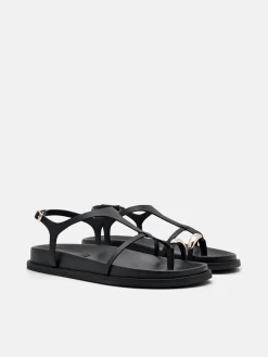 Lia Caged Sandals - Black
