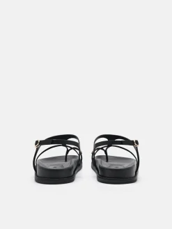 Lia Caged Sandals - Black