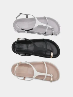 Lia Caged Sandals - Black
