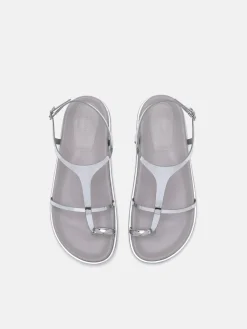 Lia Caged Sandals - Silver