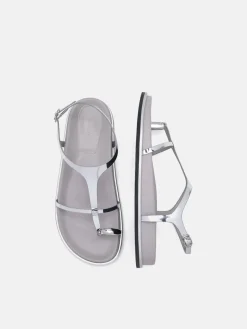 Lia Caged Sandals - Silver