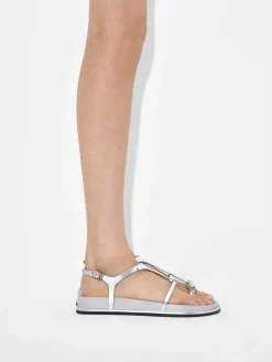 Lia Caged Sandals - Silver