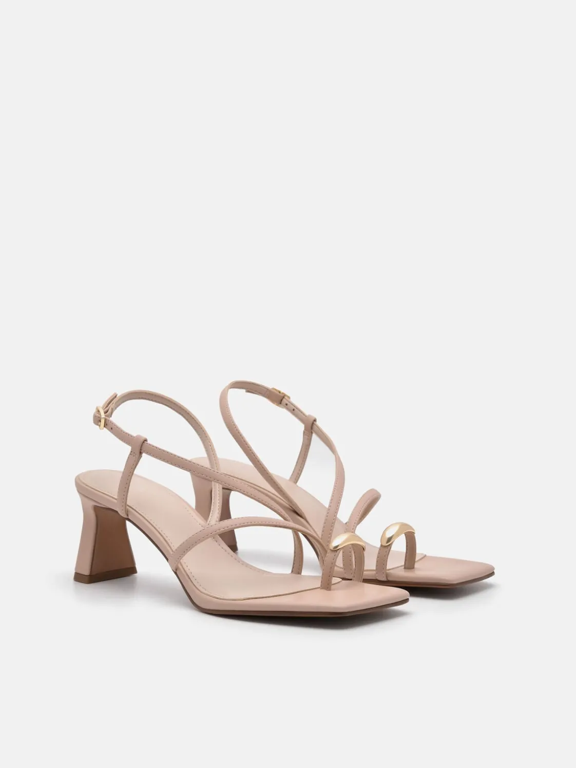Lia Heel Sandals - Nude