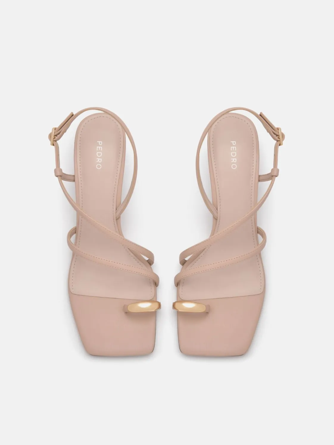 Lia Heel Sandals - Nude