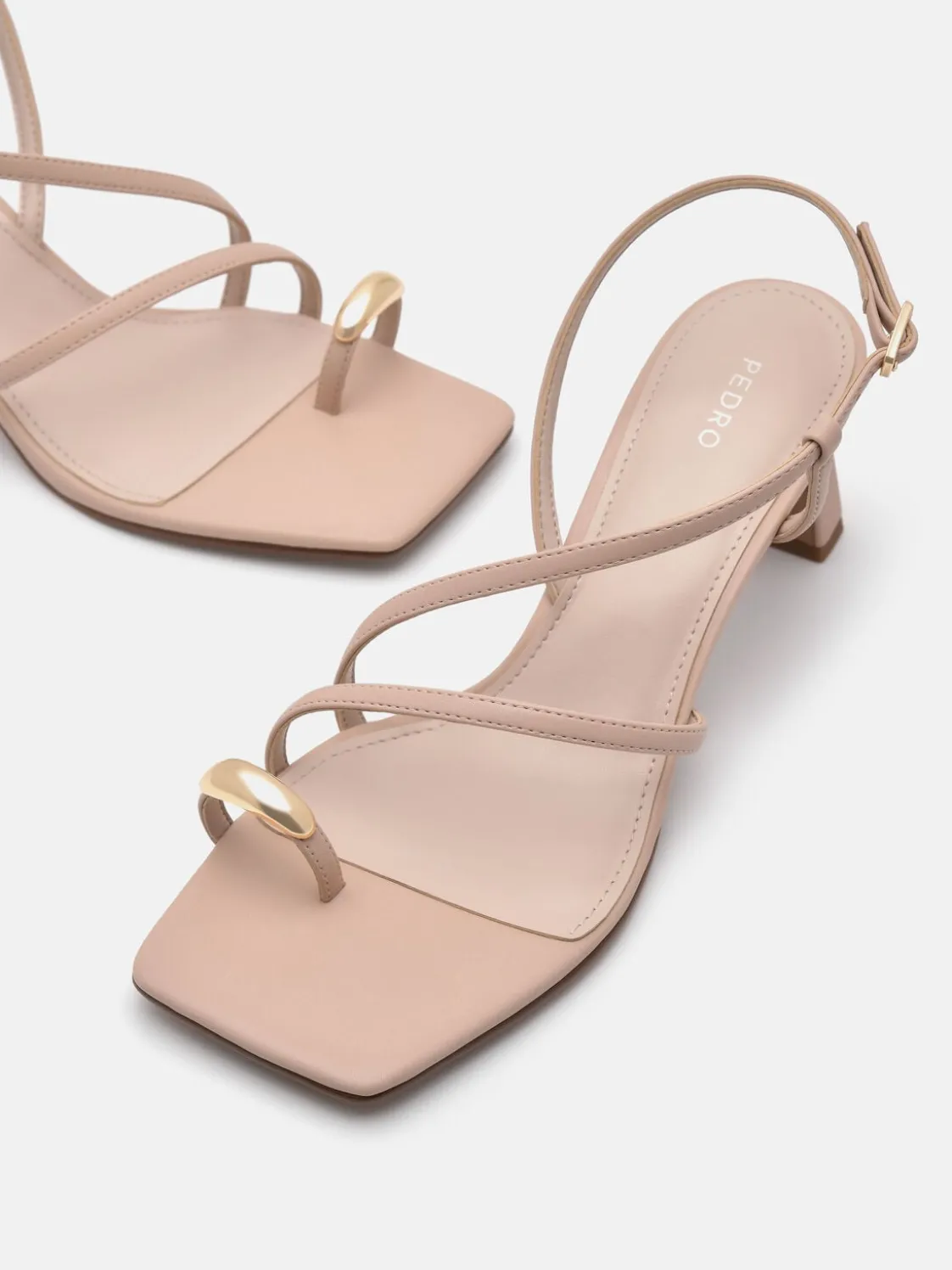 Lia Heel Sandals - Nude