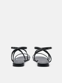 Lia Strappy Sandals - Black