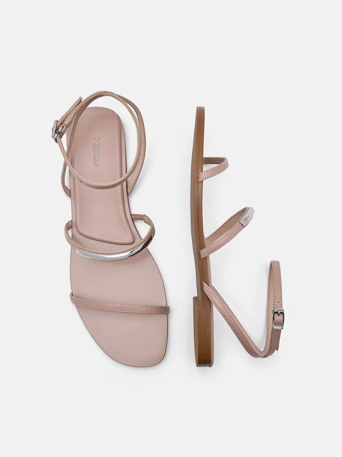 Lia Strappy Sandals - Nude