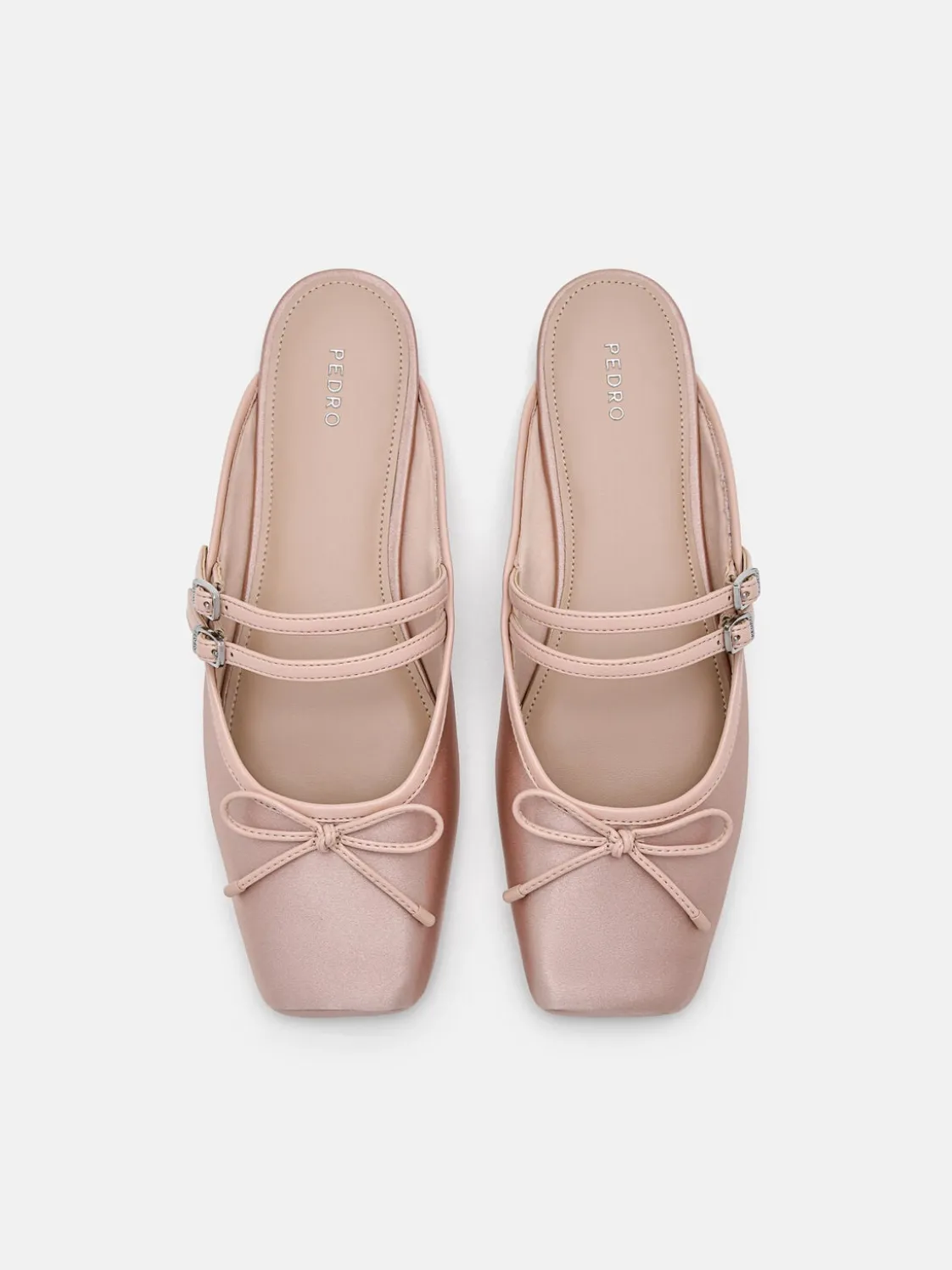 Linea Mary Jane Mules - Nude