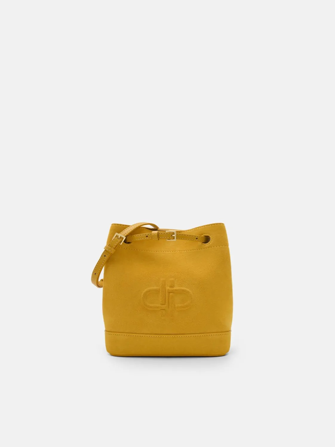 Loli Suede Bucket Bag - Yellow