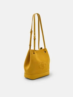 Loli Suede Bucket Bag - Yellow