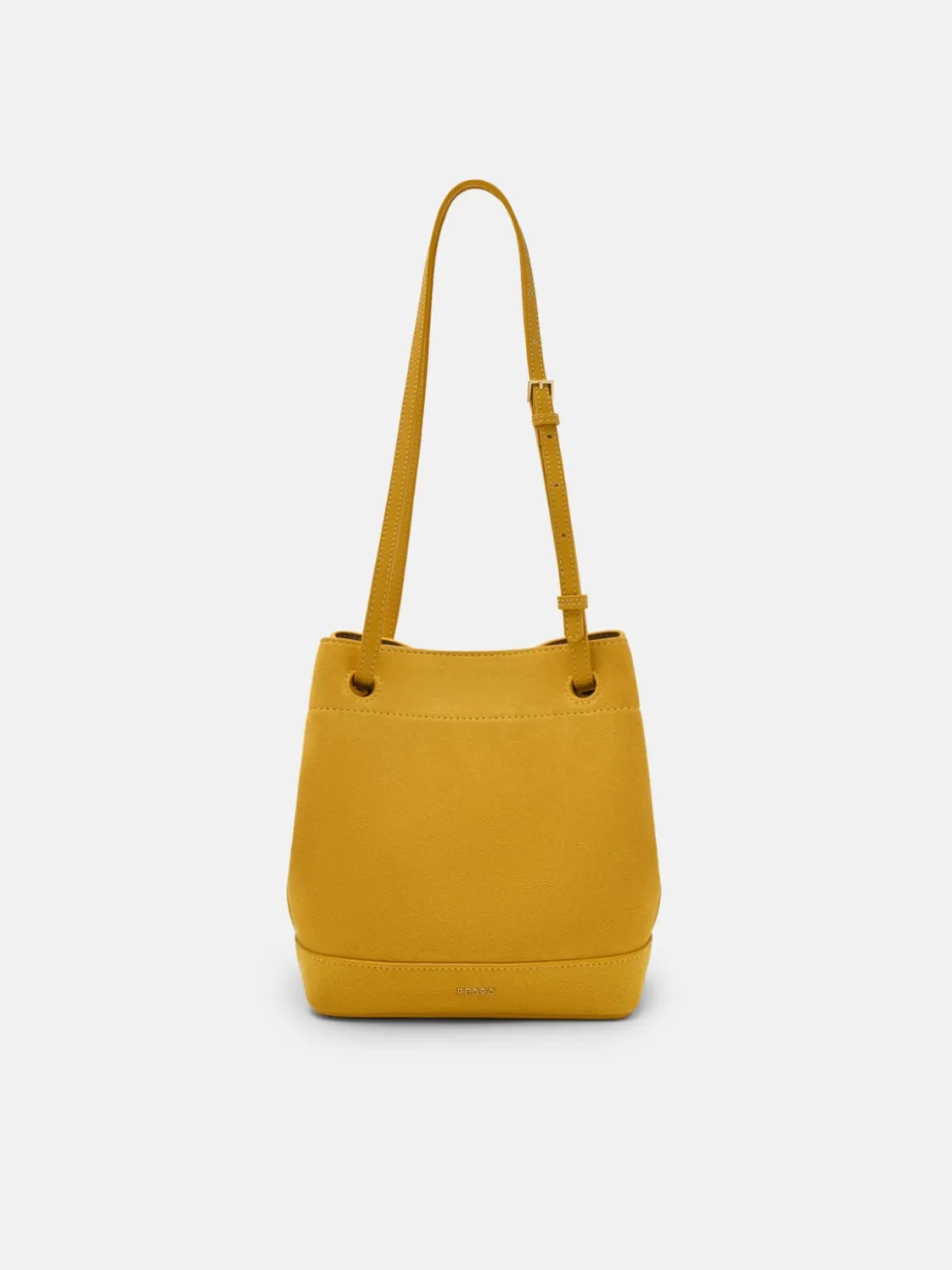Loli Suede Bucket Bag - Yellow