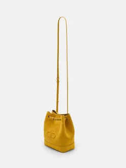 Loli Suede Bucket Bag - Yellow