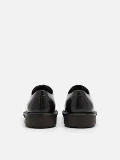 Loop Leather Derby Shoes - Dark Brown