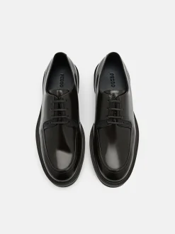 Loop Leather Derby Shoes - Dark Brown