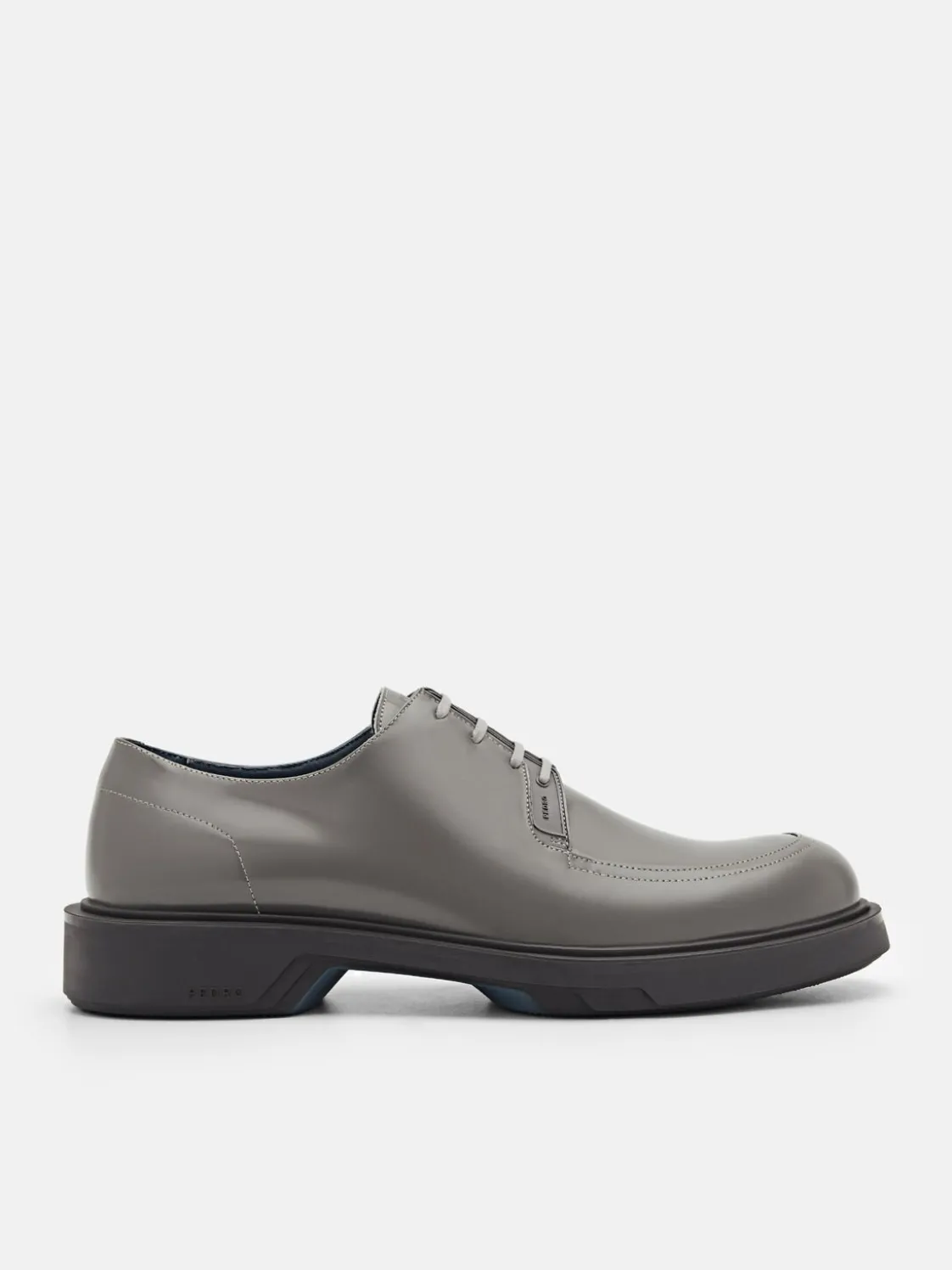 Loop Leather Derby Shoes - Dark Grey