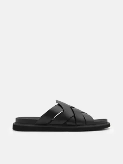Lukas Slide Sandals - Black