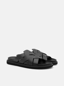 Lukas Slide Sandals - Black