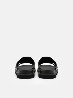 Lukas Slide Sandals - Black