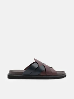 Lukas Slide Sandals - Dark Brown