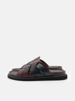 Lukas Slide Sandals - Dark Brown