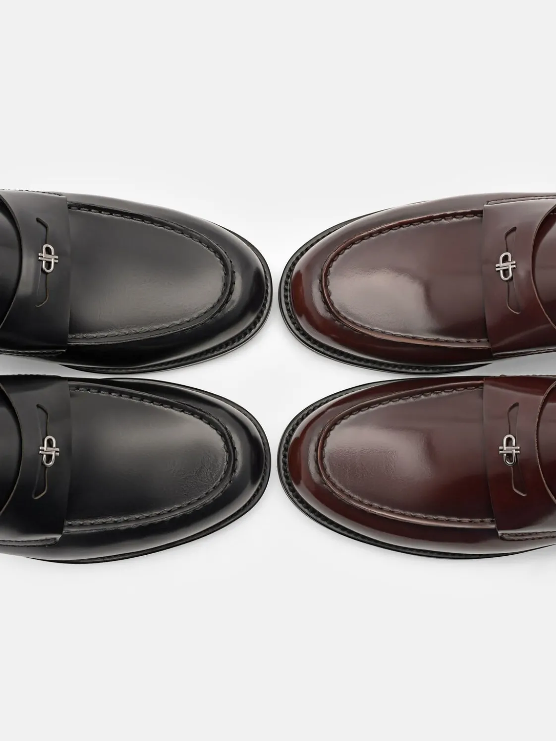 Mackenzie Leather Mule Loafers - Black