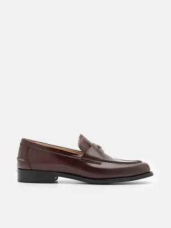 Mackenzie Leather Penny Loafers - Dark Brown