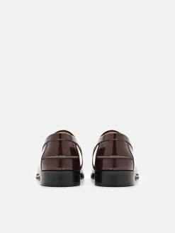 Mackenzie Leather Penny Loafers - Dark Brown