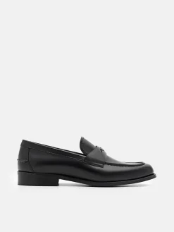 Mackenzie Leather Penny Loafers - Black