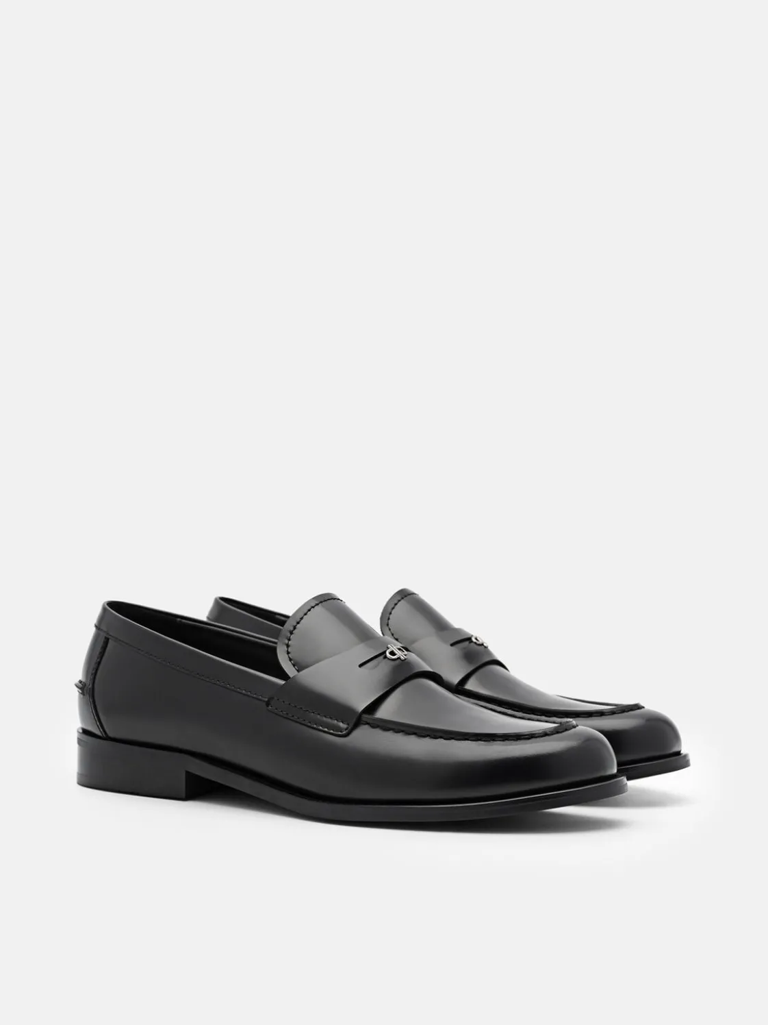 Mackenzie Leather Penny Loafers - Black