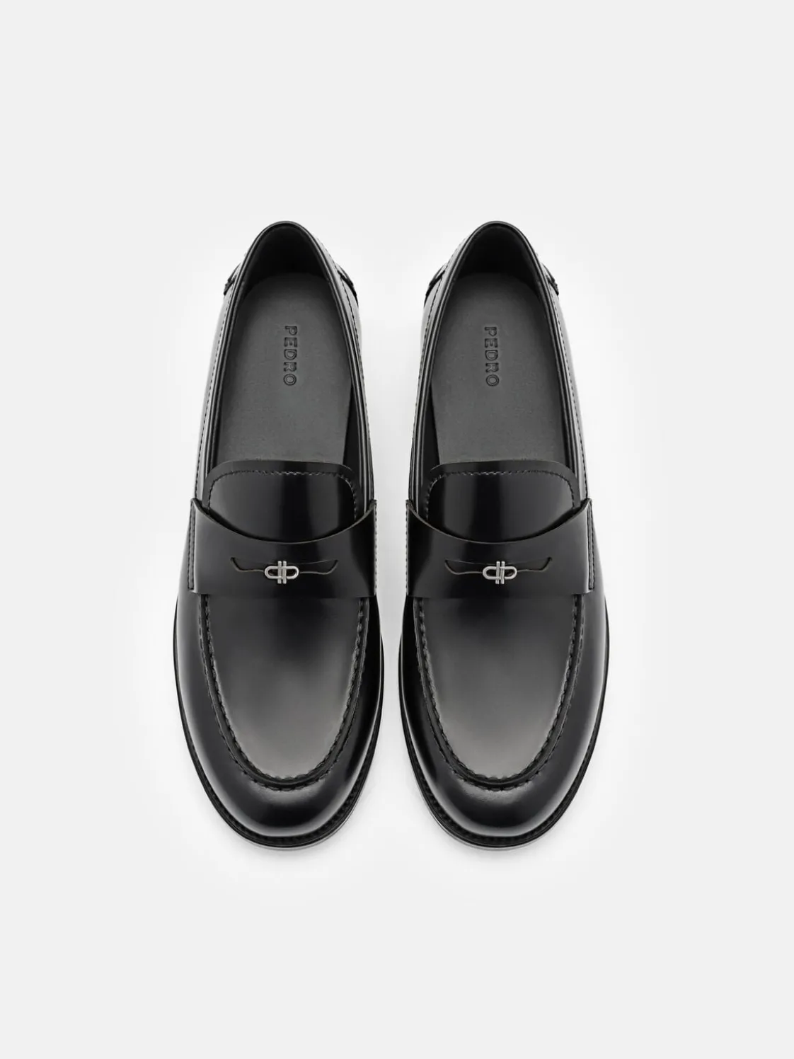 Mackenzie Leather Penny Loafers - Black