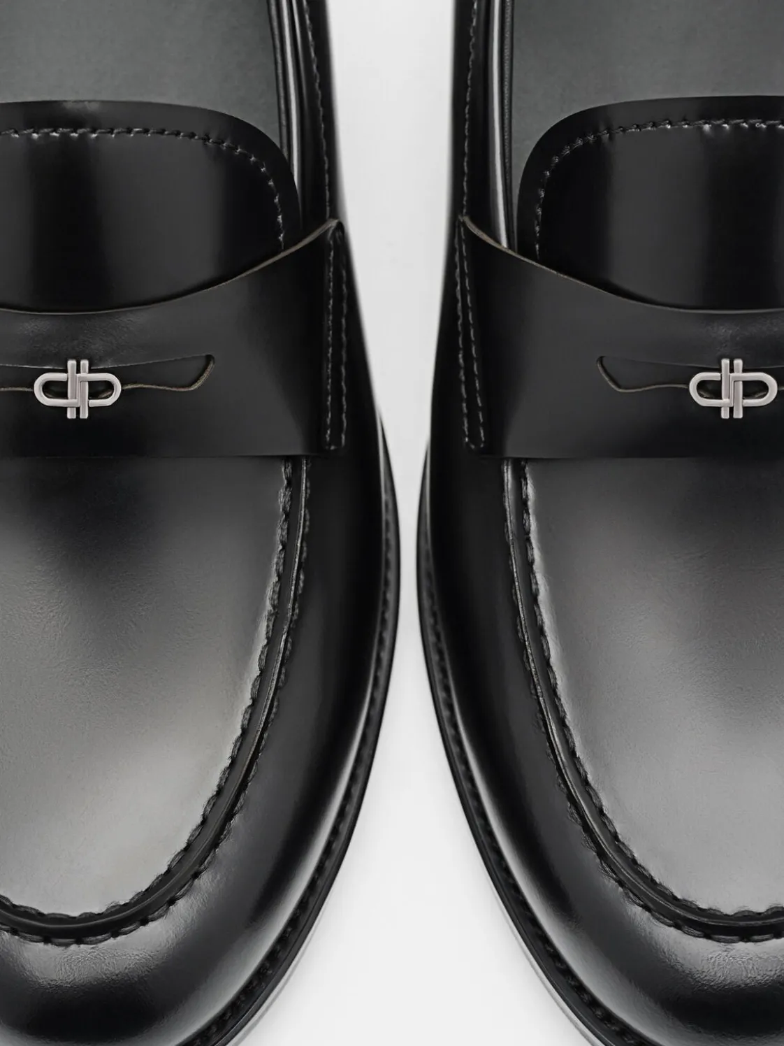 Mackenzie Leather Penny Loafers - Black