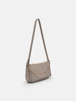 Maddy Leather Pouch - Taupe