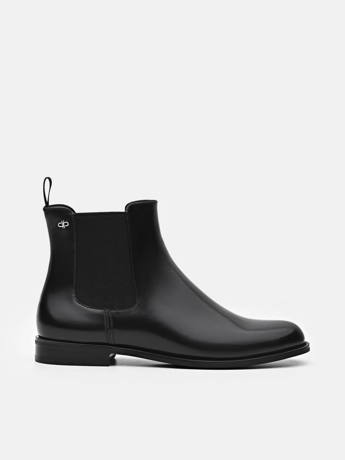 Meg Leather Chelsea Boots - Black